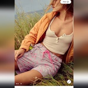 NWT FP Movement In The Wild Embroidered Long Shorts